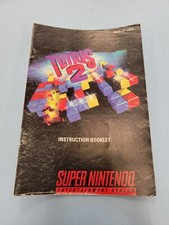 Tetris 2 II SNES Super Nintendo Instruction Manual Only