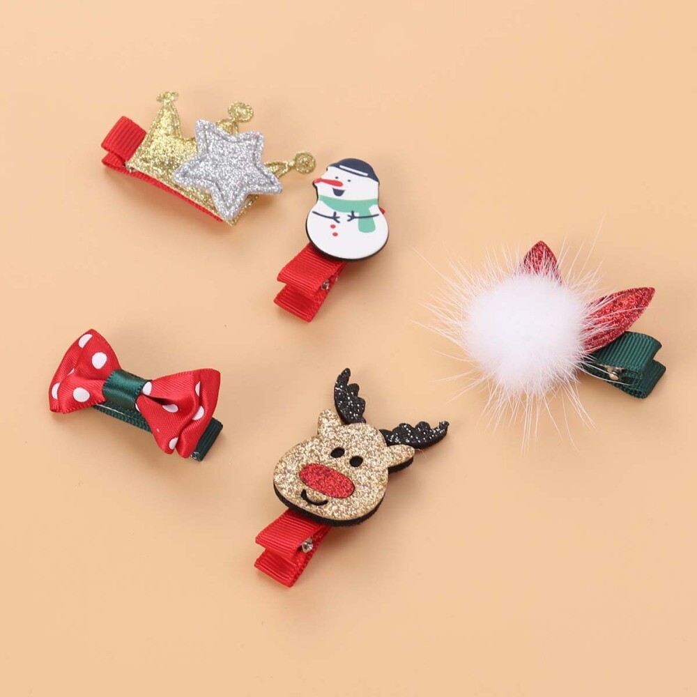 15 Pcs Child Christmas Cloth Headdress Baby Xmas Hair Accessories eBay