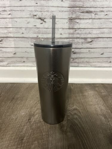 New Disney Epcot Starbucks Cold Cup Gray Iridescent Tumbler - Picture 4 of 6