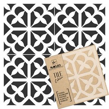AVOLA Tile reusable PLASTIC Stencil // Moroccan Geometric // Floor Wall