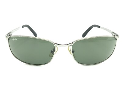 Ray-Ban RB 3175 FLIGHT 004 Gunmetal Oval Sunglasses G-15  display picture 1