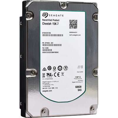 New Seagate/Dell ST3600057SS 600GB 3.5'' 15K SAS T710 R710 R610 R510 R720 w/Tray