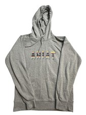 Ariat REAL Hoodie Womens Medium Gray Pullover Fleece Graphic Logo 10032854