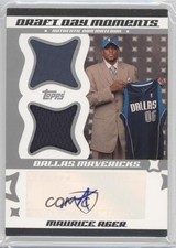2006 Topps Big Game Draft Day Moments Jersey and Ball 1/10 Maurice Ager Auto 9bp