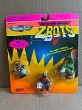 Micro Machines Z-Bots Robot Machines 3-Pk Wing-Beast Scammer Effector 1993 MOC