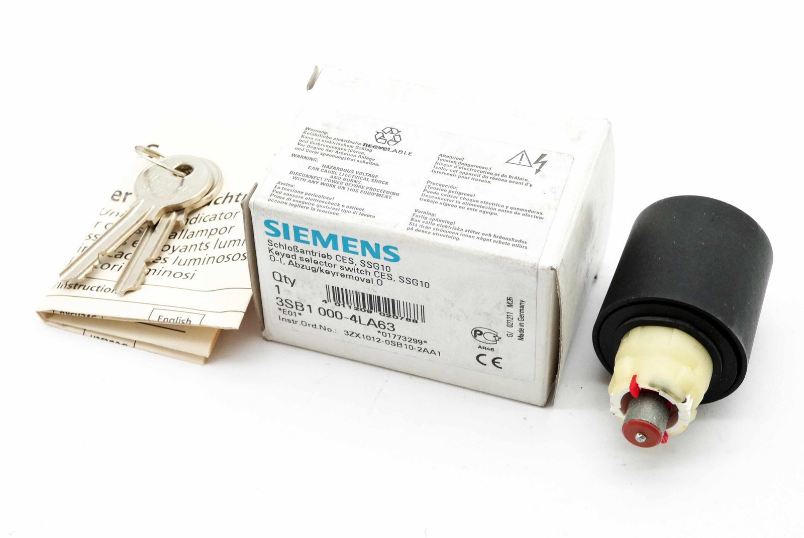 Siemens 3SB1000-4LA63 E-Stand: 01 Lock Drive / Lock Drive -Unused/Original Packaging-