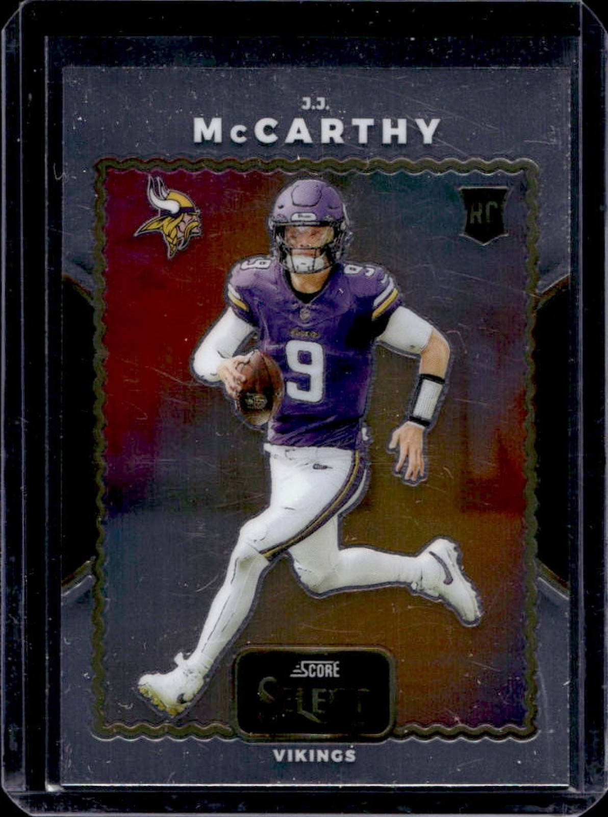 2024 Panini Select JJ McCarthy Score Throwback RC Rookie #17 Vikings