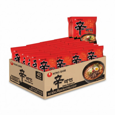40x120g Nong Shim Shin Ramyun Instant Nudelsuppe scharf
