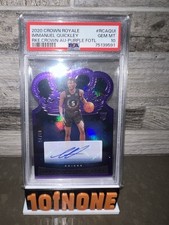 2020 Crown Royale Immanuel Quickly Auto 03/25 PSA 10 POP 1 RC