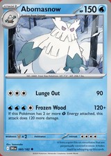Abomasnow 060/182 Pokémon SV10: Destined Rivals Uncommon Regular 2025 NM