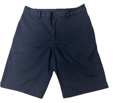 Vtg Polo Ralph Lauren Straight Fit Stretch Chino Shorts Boys Sz 16 Navy Red Polo