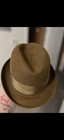 Richman Brothers Men's Brown Solid Brim Fedora Hat Size 7 3/8 with Box — photo 6