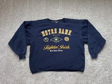 Vintage Galt Crew Label - NOTRE DAME FIGHTING IRISH Est 1842 Large Sweatshirt