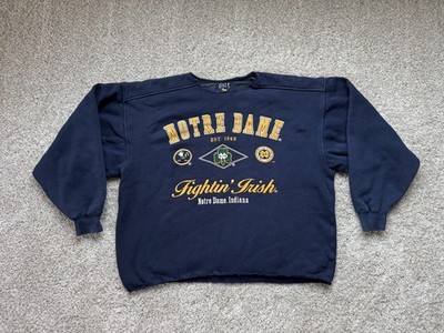 Vintage Galt Crew Label - NOTRE DAME FIGHTING IRISH Est 1842 Large Sweatshirt