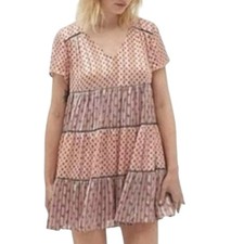 Urban Outfitters Pippa Chiffon Mini Dress Size S Boho Cottagecore Spring Style