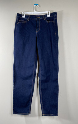 Violeta Mango Ely RELAXED Denim Jeans Women's 12 Mid Rise Blue Casual Pants