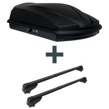 Dachbox LEVUP Cube 370 + Dachträger G3 für Skoda Fabia Fliessheck II Typ 5J TOP