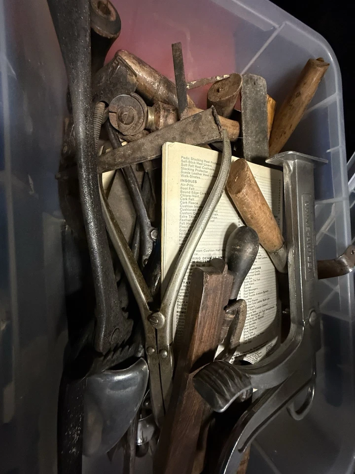 Full Box Of Cobbler ( Shoe Maker ) Tools - Image 4 of 4