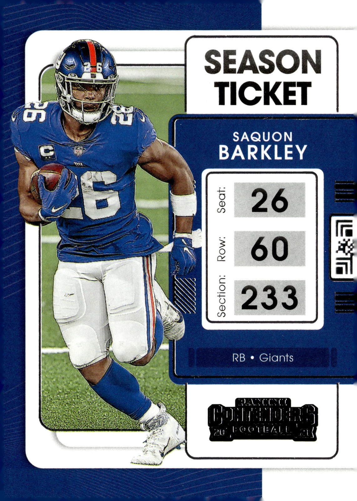2021 Panini Contenders #74 Saquon Barkley Stardust