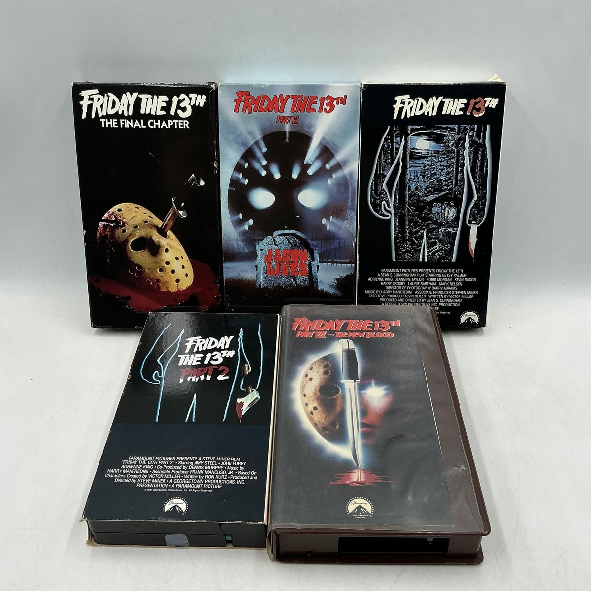 催眠　VHS Vintage Friday The 13th VHS Lot 5 Horror Slasher Paramount 80s