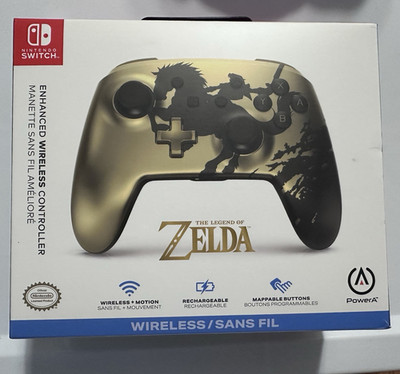 PowerA Enhanced Wireless Controller Nintendo Switch   Legend of Zelda Gold Rider