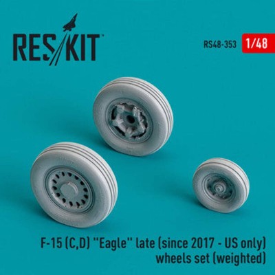 1/48 Reskit F-15 (C,D) Eagle late (since 2017 - US only) wheels set (weighted)