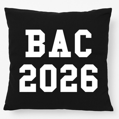 Kissen BAC 2026 Abschluss Frankreich Geschenkidee BAC 2026 Geschenk Präsent Mitb