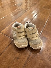 Miki House Shoes Beige Color Toddler Shoes Size 15cm Made In Japan MSRP 250