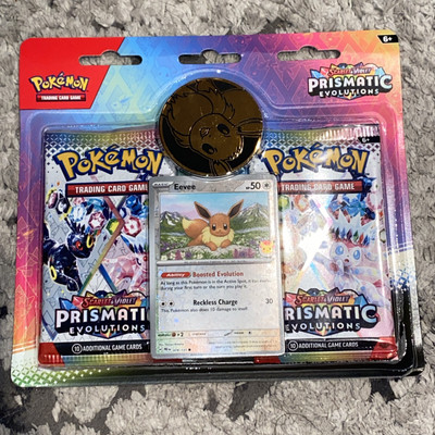 prismatic evolutions eevee pokemon day promo card blister pack Prismatic Evolutions - Pokemon Day 2025 2 Pack Blister main image 1