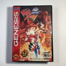 Fatal Fury 2 (Sega Genesis, 1994) Box Case & Cartridge Only -Tested