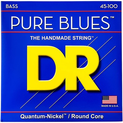 DR Strings PURE BLUES MediumLite 4String Bass Strings (45100)