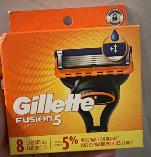 NEW Genuine Gillette Fusion 5 Razor Blade Refills 8 Pack Cartridges