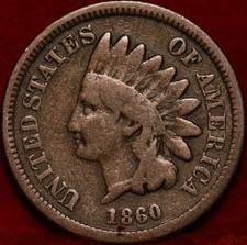 1860 Copper-Nickel Philadelphia Mint Indian Head Cent