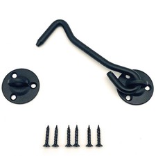 4-Inch Privacy Hook and Eye Latch for Barn Doors. This Easy-to-Use Door Lock ...