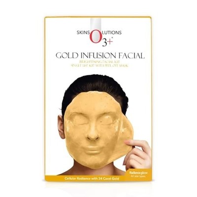 O3 Plus Gold Infusion Facial Kit Peel Off Mask 45g Pack of 1 Free Shipping New!