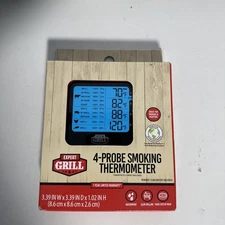 Expert Grill ABS LCD Display Cooking Thermometer with 4 Temperature Probes