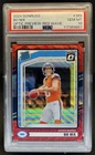 2024 Panini Donruss Bo Nix Optic Rated Rookie Preview Red Wave #369 PSA 10