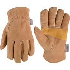 Wells Lamont Men's Insulated Split Cowhide Winter Gloves Extra Large Brown