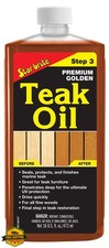 STAR BRITE Golden Teak Oil 16oz Wood Sealer Preserver Finish