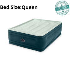Intex 24" Queen Dream Lux Pillow Top Dura-Beam Airbed Mattress with Built-in Pum