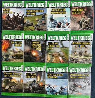 12er Konvolut "WELTKRIEG" Erlebnisberichte – DOPPELBAND Nr. 151–162 s. g. Zust