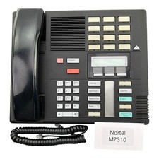 Nortel M7310 Black Corded Telephone Speakerphone Norstar Office Phone