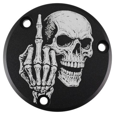 Yamaha XVS 1100 Drag Star + Classic   Motordeckel schwarz - Fuck You Skull