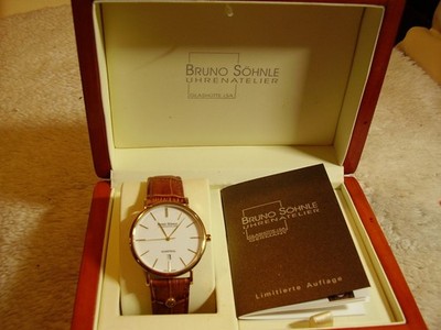 Bruno Söhnle Nabucco Kal.40mm KLASSIKER aus Glashütte/Sa. NEU in OVP Ungetragen!