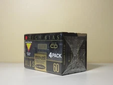 MAXELL XLII-S 60 Blank Audio Cassette Tapes High Bias NEW 4 pack SEALED