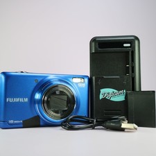 Fujifilm Digital Camera FinePix T400 16.0MP Blue Tested Full Set *Read*