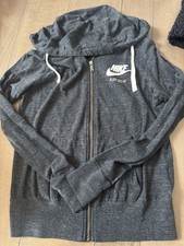 Nike Size Small Gray Just Do It Full Zip Light Hoodie