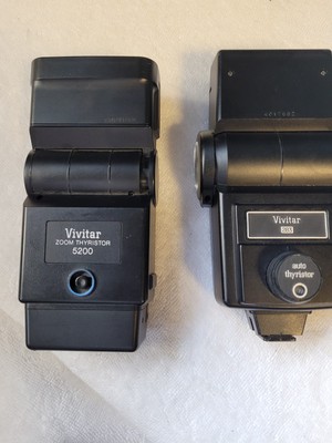 Vintage Genuine Vivitar 283 And VIVITAR  5200 Zoom Thyristor Bundle