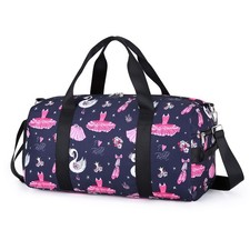 Dance Bag Girls Gymnastics Duffle with Shoe Compartments, Pink Ballet