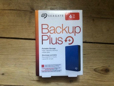 Seagate Backup Plus 4TB Portable Externe STDR4000901 Festplatte Blau Neu Versiegelt